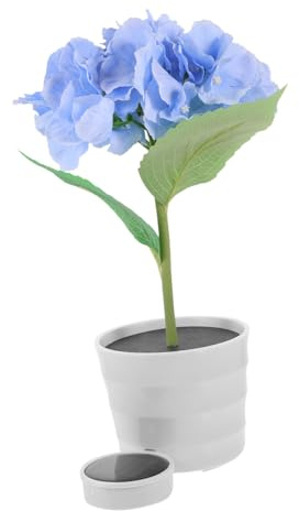 HYTROVE Solar Flowerpot Light Hydrangea Flower Pot Lamp Outdoor Decorative Landscape Lamp