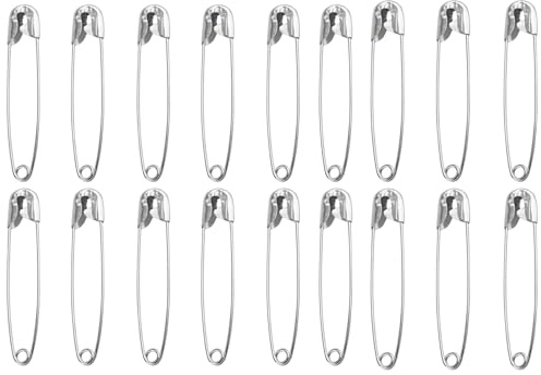 Set 18 Spille da Balia in Acciaio Inox – 3 Misure (28mm, 30mm, 45mm) – Resistenti, Antiruggine, per Cucito, Fai-da-Te, Artigianato, Sartoria, Kit di Emergenza e Viaggio 64133