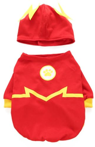 Haustier-Weihnachtsmann-Kostüm, Outfit für Weihnachtsfeiern, lustige Pompons, Hund, Halloween, Foto-Requisiten, Hund, Cosplay, Tier-Pyjama, Halloween für Damen
