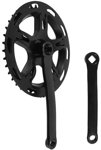 CIYODO Guarnitura Bicicletta Sturdy in Acciaio Denti con Pedivella Lato Sinistro Set Ricambio per Mountain Bike Bici e Fixed Gear Braccio Pedivella Resistente e Facile da Sostituire