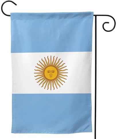 Bandiera argentina Bandiere da giardino stagionali per esterni, durevoli bandiere da cortile per decorazioni natalizie a doppia faccia