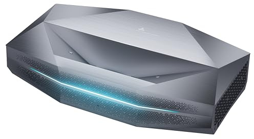 AWOL Aetherion Max Ultrakurzdistanz Beamer 4K RGB, 3300 ISO-Lumen, 6.000:1 Nativkontrast,PixelLock Technologie, Dolby Vision Gaming, 1 ms Input Lag, Kurzdistanz Beamer 4K für Zuhause und Gaming