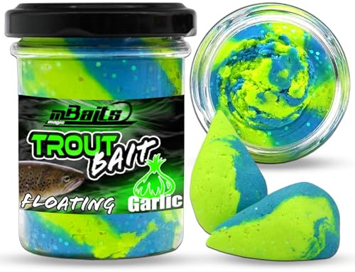 Angel-Berger Magic Baits Trout Bait Floating Garlic Rainbow Flash Forellenteig Schwimmend Knoblauch Angelteig Forelle Forellen Paste Trout Fishing