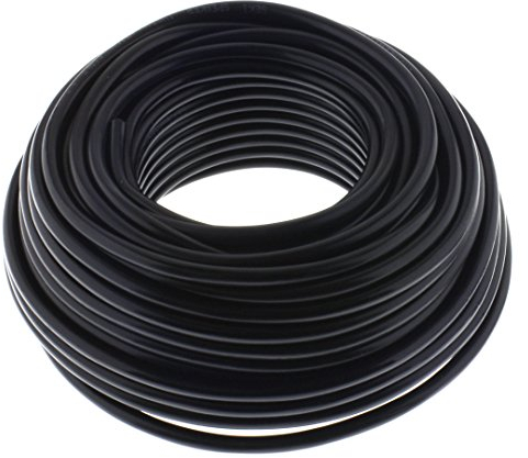 Cable de Altavoz (2 x 1,5 mm² – Negro – 25 m – CCA – Cable de instalación PA – Caja de Cable de Audio – Cable