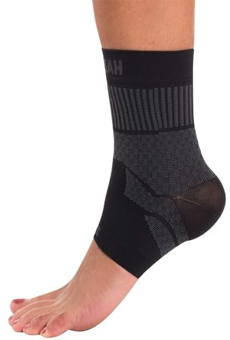 Zensah Ankle Support - Compression Ankle Brace - Great for Running, Soccer, Volleyball, Sports - Ankle Sleeve Helps Sprains, Tendonitis, Pain, Black, Small