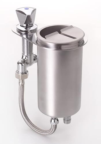 Messerabstreifbehälter mit Wasserdurchlauf für Tortenmesser