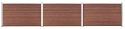 vidaXL Gartenzaun WPC 526x106 cm Braun