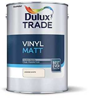 Dulux Trade 5L Vinyl Matt - Jasmine White Finish