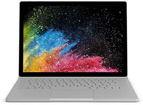 2017 Microsoft Surface Book 2 with Intel Core i5-7300U (13.5-inch, 8GB RAM, 128GB SSD) (QWERTY English) Platinum (Renewed)