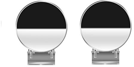 2Pcs Toter-Winkel-Spiegel, 360°Drehbare Einstellbare Auto Totwinkel Spiegel Universal Blindspot Spiegel Auto Weitwinkelspiegel Konvexspiegel Auto RüCkspiegel Zusatzspiegel, Hd-Weitwinkel,Weiß, 7.5 CM