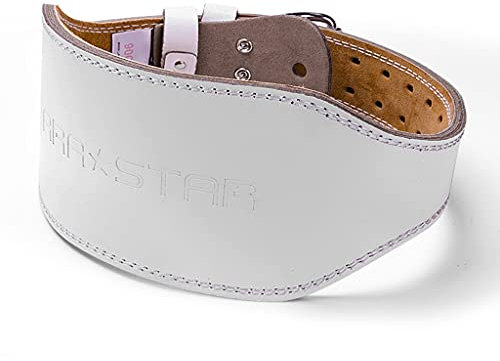 ZXQZ Leder Konturierter Gewichthebergürtel, mit Wildlederfutter und Stahlrollschnalle (Size : 90-100cm)