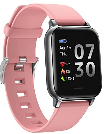 MicLee Damen Herren Smartwatch Fitness Armband Wasserdicht IP68 Farbbildschirm Fitness Uhr Fitnessuhr Fitness Tracker mit Pulsuhr 16 Trainingsmodi Uhr Anruf SMS SNS Beachten für iOS Android Handy