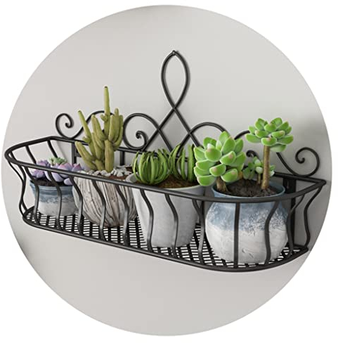 Pflanzengefäße Blumenständer Zum Aufhängen An Der Wand Aus Schmiedeeisen Balkon Wandbehang Blumenregal Regal Mit Grünem Rettich Dekorationsständer Für Blumentöpfe Wohnzimmer Arbeitszimmer Kleiner Cont