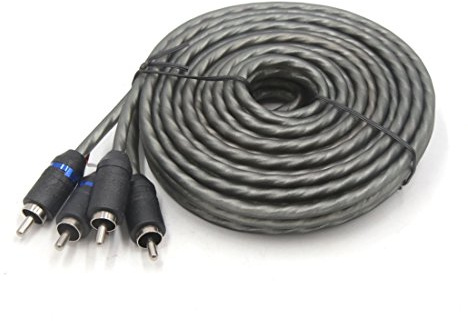 Ruilogod 4.5-5m 2 Dispositivo di connessione video audio maschio a maschio auto stereo dispositivo audio prolunga cavo cavo grigio