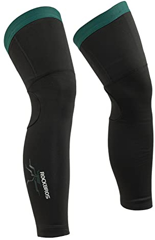 ROCKBROS Manicotti Gambe Invernali, Manicotti da Ciclismo, Scaldamuscoli Termici Antivento, Protezione Ginocchiera Traspirante, per Inverno Sport, Uomo Donna
