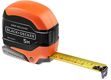 BLACK+DECKER BDHT84002-0 Maßband 5m mit automatischer Verriegelung
