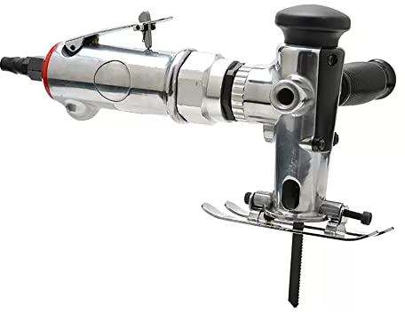 Jieotwice Sierra Curva Neumática, Máquina de Corte Alternativo para Carpintería, Máquina de Corte Neumática de Madera, Carrera de Sierra de Corte Manual de 10mm