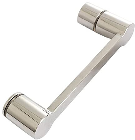 Bouton de porte de douche en acier inoxydable | Poignées de porte en verre de grange à tirer avec accessoires de salle de bain | Bouton de porte de cabine de douche | Porte-serviettes en chrome poli