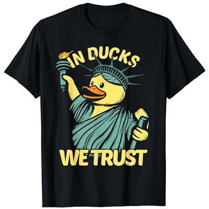 Statue of Liberty Rubber Duck New York Duckling T-Shirt