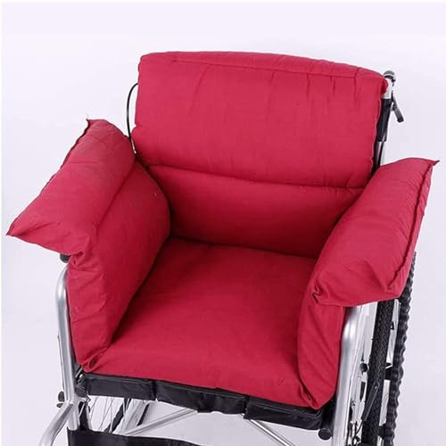 Coussin d'hiver pour fauteuil roulant, coussin confortable pour fauteuil roulant avec dossier, coussin respirant lavable, soulagement de la douleur et coussin anti-escarres pour personnes âgées
