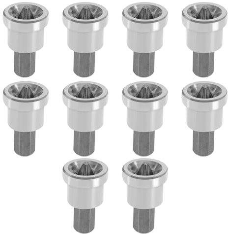 SG Store 10PCS Drywall Dimpler Bit Magnetic 1/4 Hex Shank Plasterboard Locator Screwdriver 25mm PH2 Bits S2 Alloy Steel for Plasterboard Screw Depth Stop Limit