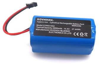 Batería De Repuesto, Compatible Con CECOTEC CONGA 1090, CONGA 1091, CONGA 1091 EXCELSIOR, Conga 1099, Excellence 990 CONG1002 14,4 V/mA