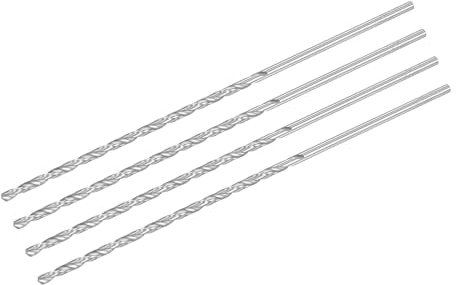 QUARKZMAN 4 Stück Metallbohrer, Ø 3,2 mm M35 Edelstahlbohrer, HSS Spiralbohrer für Metall, Stahl, Aluminium, Kunststoff, Holz