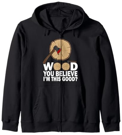 Wood You Believe? Cible de lancer de hache Viking Lumberjack Fun Sweat à Capuche