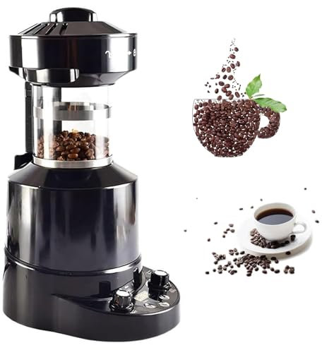 ANGDI Electric Coffee Bean Roaster, 2100W Automatic Air Coffee Roasting Machine, Adjustable Time, Cold/Hot Air, Wind Speed and Temperature, for Coffee Beans, Grains, Peanuts and Nuts