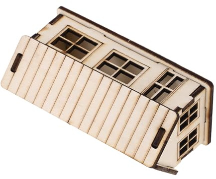 DIYEAH Kit de Construcción Adecuado para Precisión Artesanal Manualidades Diseño Único de Casa de Madera y Decoración de Fiestas para Niños