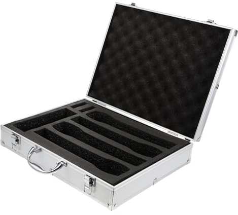 Yardwe Mikrofon-hartschalenkoffer Mit Griff Mikrofon-aufbewahrungskoffer Mikrofon-Organizer Für Draußen Schutz Vor Kratzern Stößen Und Staub Platz Für Mikrofon Und Zubehör