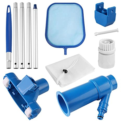 ZGJIAJU Pool Hoover Swimming Pool Vacuum Cleaner Cleaning Tool Kit Suction Spary Jet Cleaner Head With Net For Swimming Pool Spa Pond Fountain