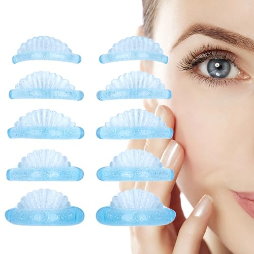 Protezione per sollevamento ciglia, 5 misure, in silicone, per innesto, strumento di sollevamento, cuscinetti per ciglia arricciate