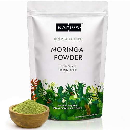 Kapiva Moringa Powder 227g | Pure Moringa Leaf Powder | Natural Superfood Powder | Rich in Plant-Based Nutrients | Vegan & Non-GMO | Smoothies, Juices & Daily Wellness