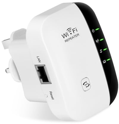 WiFi Extender Booster 300Mbps Wireless Repeater 2.4GHz Amplifier,Mini Size | WiFi Range Extender with Ethernet Port,Access Point Mode for Home,Office,Garage,Quick Setup,Compatible with 802.11N/G/B