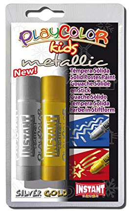 PlayColor Farbe 10391 10 g Metallic One Solid Poster Paint Stick (2 Stück)
