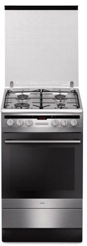 Amica SHM5784DAX - Cocina (Cocina independiente, Plata, Botones, Giratorio, Encimera de gas, Electric,Natural gas, 66 L)