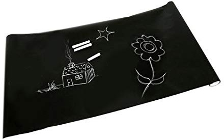 Iso Trade - Selbstklebende Chalkboard for Drawing 45 x 200 cm + Chalk #1086 Magnettafel, mehrfarbig