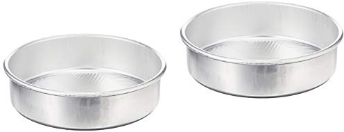 Nordic Ware Prism 9-Inch Round Cake Pan, 2-Pack, Natural
