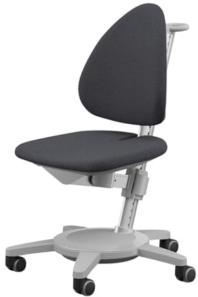 Moll Maximo Kinderschreibtischstuhl | mitwachsend & ergonomisch mit individuell Verstellbarer Sitzfläche und Rückenlehne | Drehstuhl ideal für Schulkinder | langlebig & hochwertig | Made in Germany