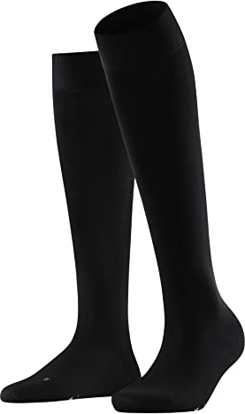FALKE Damen Kniestrümpfe Vitalizer W Kh Baumwolle mit Kompression 1 Paar, Schwarz Black 3009, 39-40