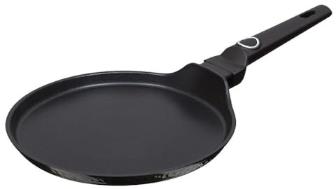 Berlinger Haus Primal Gloss Collection Pfannkuchenpfanne, 25 cm, BH/6579 schwarz shadow Edelstahl 18/8