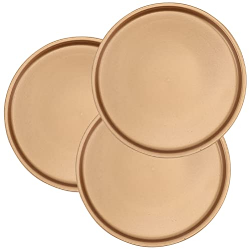 Cabilock 3stücke Keramik Pflanztopf Tropfschale Runde Wasserschale Für Blumentöpfe Untertasse Für Topfpflanzen Und Sukkulenten Blumentopf-untersetzer Für Garten Und Heimdekoration