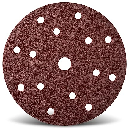 Wfix Craft IK88 Schleifscheiben 150mm Klett mit 15-Loch-Perforation für Exzenterschleifer | Körnung P120 - medium - 50er Profi Schleifpapier Set für Holzschliff