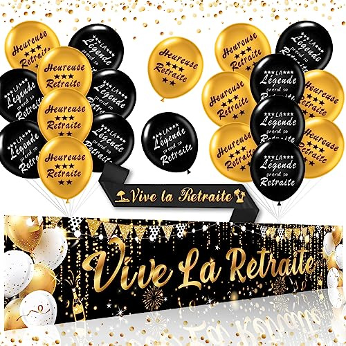 Rente Deko, Rente Banner, Ruhestand Deko, Girlande Rente,Luftballon Ruhestand, Rente Ballon