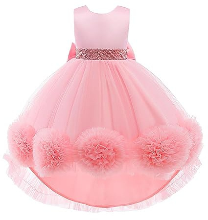 Lito Angels klänning för blomsterflickor, ROSA, 2-3 år