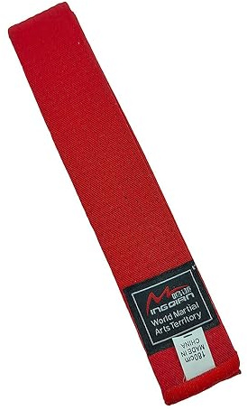MingQian Taekwondo-Gürtel, Karate, Judo, Aikido-Kampfsport-Zubehör, Farbgrad: Weiß, Gelb, Grün, Blau, Rot, Schwarz, Taillenbreite 4 cm, Länge 200-320 cm (220 cm, Rot)