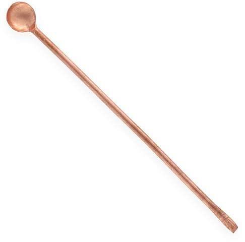 Cuillère à encens en cuivre de 13 cm pour encens en résine, herbes, encens | Fabriqué en cuivre - Pour herbes, encens et résines - Longueur : 13 cm