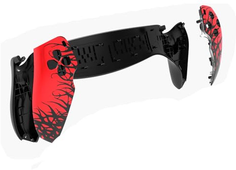 Compatible with Sony Play Station Portal/PS Portal Faceplate Housing Shell Case, Replacement Skin Case Cover Plates for PS Portal Game Console Protective Shell (Red)