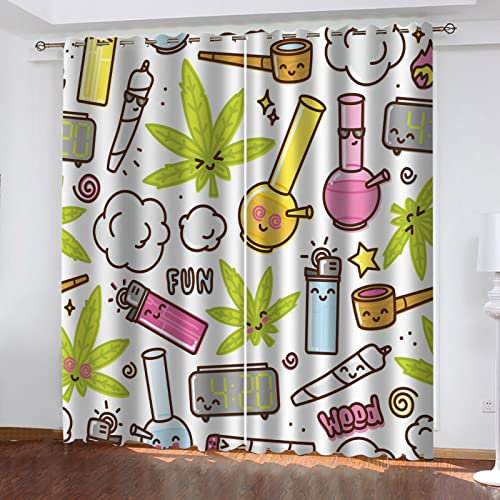 Kinderzimmer-Vorhänge, 170 x 200 cm, Cartoon-Design, Verdunkelung, wärmeisoliert, superweich, Fenstervorhänge für Jungen- und Mädchenzimmer, Kinderzimmer, Küche, Ösen-Design für einfache Installation